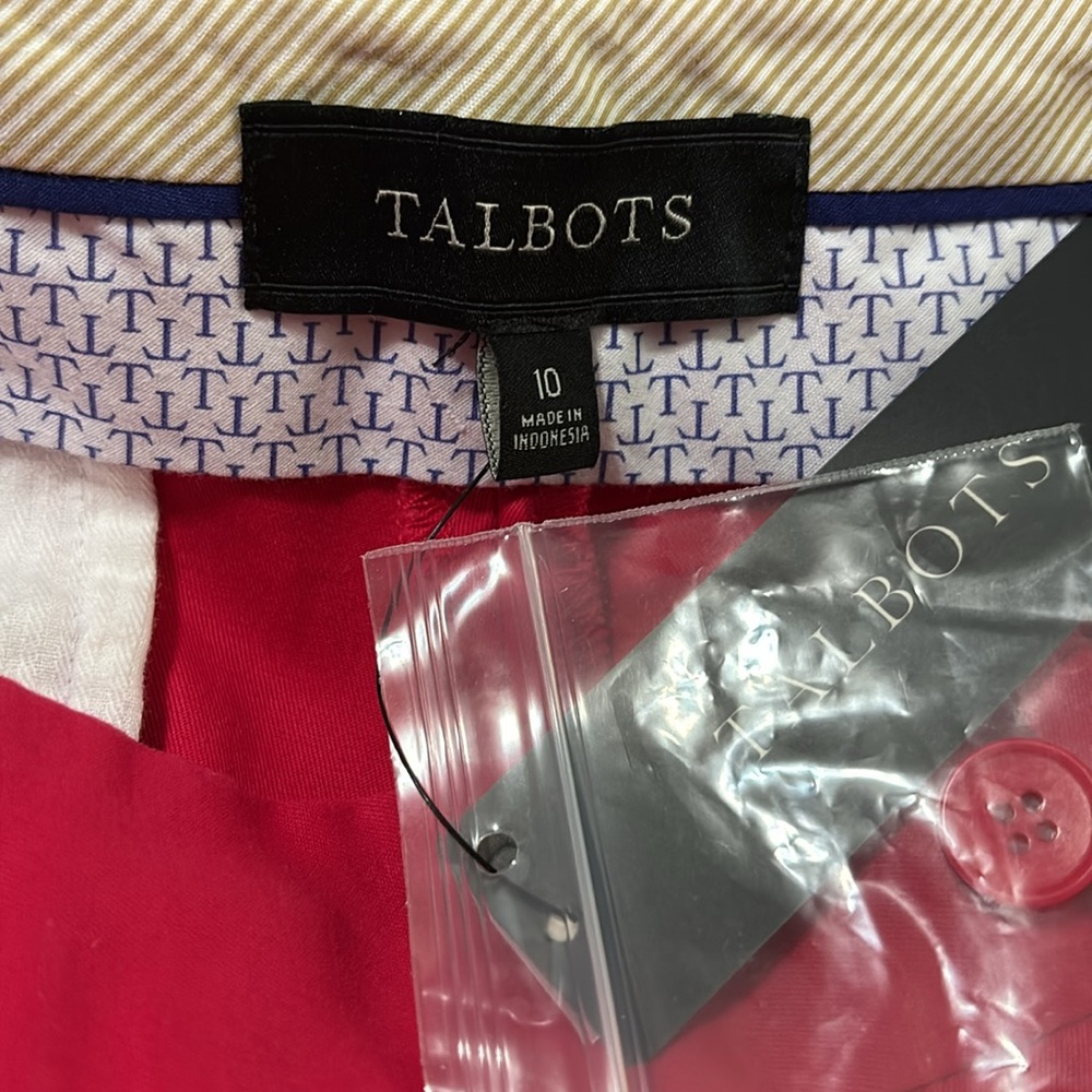NWT Talbots Cropped Pants, Size 10 - Picture 10 of 13